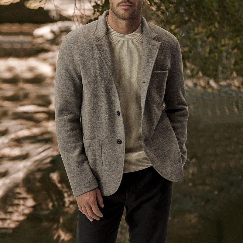 John Dutton Jacket Autumn and Winter Middle East Retro Cardigan Jacket European and American Style Men's Clothing Coat