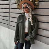 Beth Dutton Outfits Suede Coat Winter Long-Sleeved