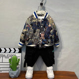 Toddler Boys Jackets Boys' Jacket Baseball Uniform Spring and Autumn Children's Clothing