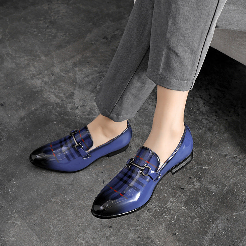 Indo Western Shoes British Bright Leather Fashion Pointed Men's Shoes Men's Shoes