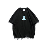 Man Summer T Shirt Cartoon Bear Print