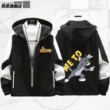 Tom and Jerry Hoodie Men and Women Couple Autumn Personality Casual Jacket Coat