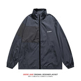 Men Sun Protection Clothing Summer Thin Color Matching Men Loose-Fitting Lightweight Thin Breathable