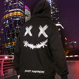 Smiley Face Hoodie Smiley Sweater Men's Printed Autumn and Winter