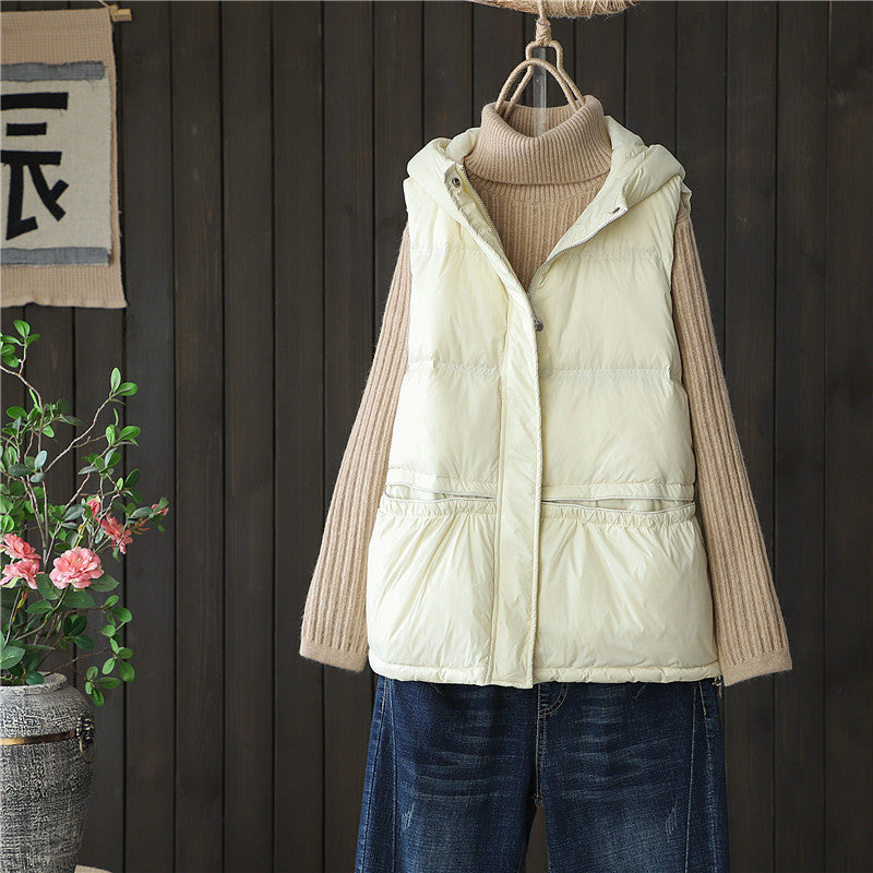 Women Winter Coats Puffer down Vest Fall/Winter down Jacket Vest Female Winter