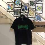Thrasher T Shirt Thrasher Green Phantom Quartz Flame Loose Short Sleeve Fall Winter Couples Men