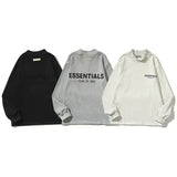 Kanye West Sunday Service Sweatshirt Printed Long Sleeve Half Turtleneck T-Shirt Sweater