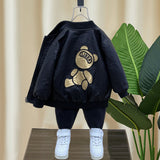 Toddler Boys Jackets Boy's Leather Jacket Coat Autumn Clothing