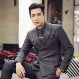 Double Brewed Seersucker Suit Men's Suit Set