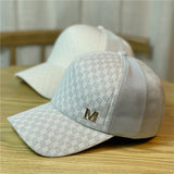 Vintage Check Baseball Cap