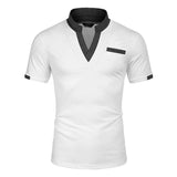 Polo Shirts Spring/Summer Polo Shirt Color Matching Men