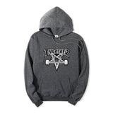 Thrasher Hoodie Hooded Sweater Loose Flame Sweater for Men