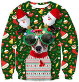 Black Christmas Sweater Winter Christmas 3D Printing Casual Loose Sweatshirt