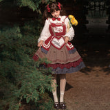 Gothic Lolita Harajuku Style Clothing Pastoral Style Lolita Small Skirt JSK Daily Light Lo Girl Dress