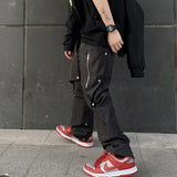 Harajuku Clothing Straight Leg Pant Baggy Pants Straight Cargo Pants Hip Hop Trousers for Men