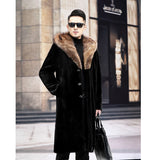 Beaver Coat Men Winter Menswear Hooded Loose Casual Warm Coat