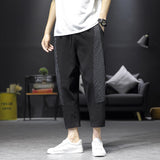 Men Pant Loose Straight Summer Sports Casual Pants