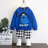 Toddler Boys Sweater Boys' Suit Spring and Autumn Sweater Two-Piece Set