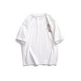 Cartoon Graffiti Short Sleeve T-shirt Men's Summer Loose Printed Top Cotton Half Sleeve T-shirt Tee