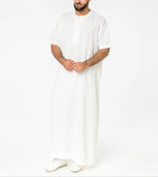 Mens Thobes Men's Shirt Zipper Muslim Robe
