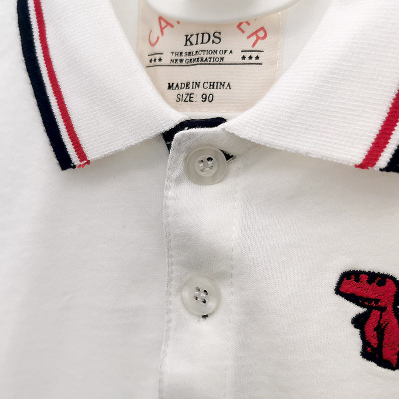 Children Boy Polo Shirts Summer Cotton Tops Children Casual