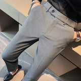 Men Trousers Slim Fit Men's Business Suit Pants