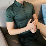 Men Shirts Summer Short Sleeve Shirt