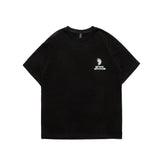 Men T Shirt Summer Casual Tops Men's Clothes Summer Wear Vintage Men's round Neck Short Sleeve Casual Loose Astronaut Printed T-shirt