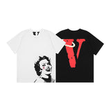 Vlone Die Loose Male and Female Large Size Retro Couple Short Sleeve Tshirt
