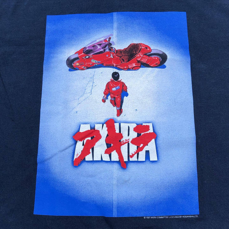 Akira T Shirt Vintage Day Man Motorcycle Printed Short Sleeve T-shirt Oversize