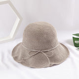 Straw Hat Handmade Straw Hat Female Woven Beach Sun Hat Bucket Hat