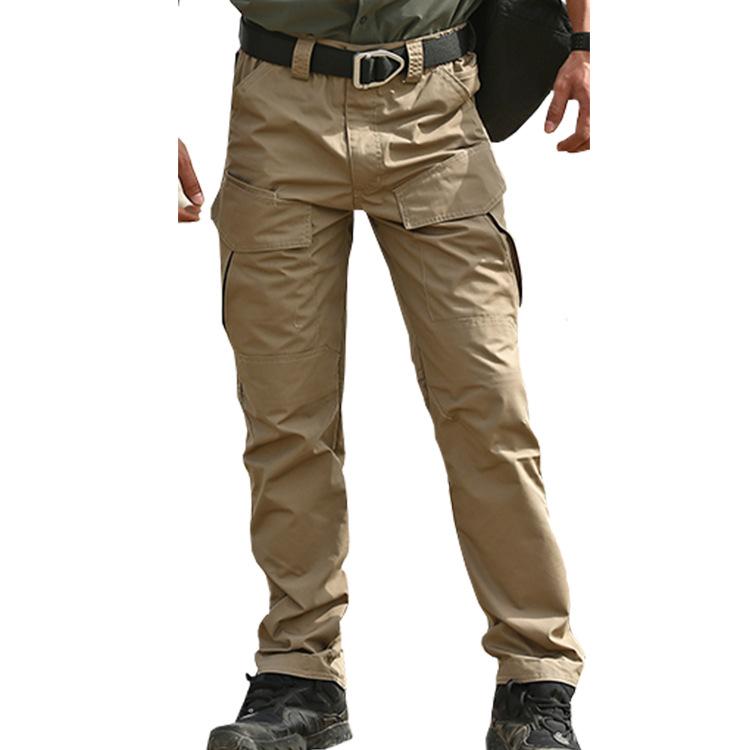 Tactics Style Outdoor Casual Pants Waterproof Camouflage Pants City plus Size Multi-Bag Combat Pants