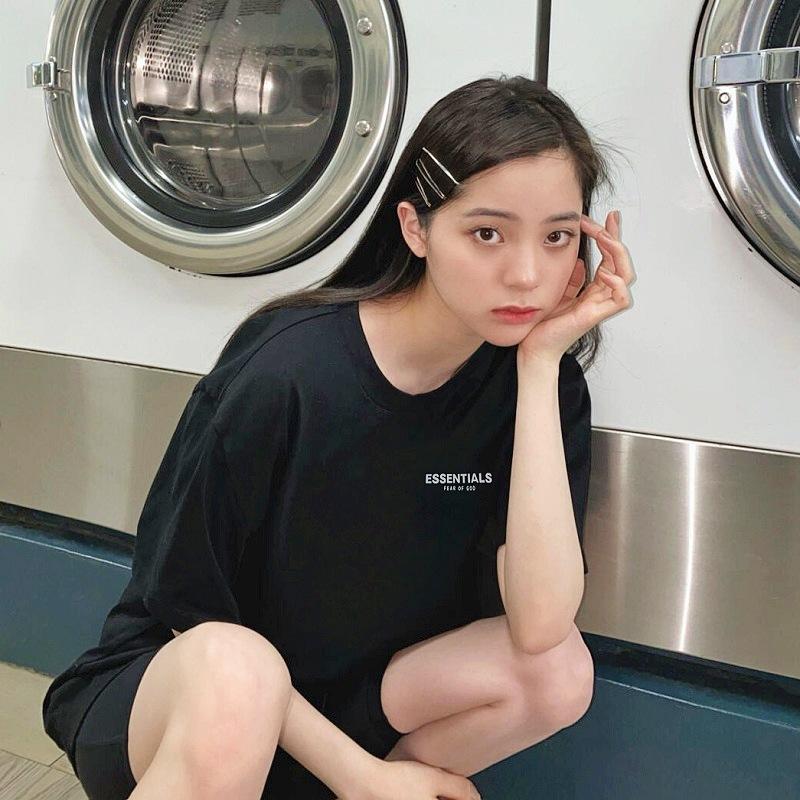 Fog Double Line Loose and Simple Short Sleeve Men and Women Couple Tshirt Fear Of God