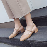 Nude Wide Fit Block Heels
