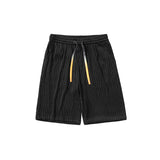 Men's Shorts Summer Men's Wave Stripes Baggy Straight Trousers