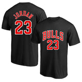 Chicago Bulls T Shirt Training Wear Round Neck Short Sleeve