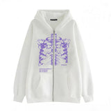 Skull Hoodie Zipper Sweater Skeleton Hoodie Skeleton Hoodie