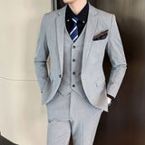 Seersucker Suit Men's Suit Suit Three-Piece Suit