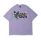 Men T Shirt Summer Casual Tops Letter Embroidered Short Sleeve T-shirt Loose Half Sleeve