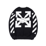 Off White Sweatshirts Long Sleeve round Neck Sweater for Men and Women