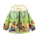 Toddler Boys Jackets Small Yellow Duck Boys Autumn Clothing Baseball Uniform Jacket Children