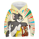 Tom and Jerry Hoodie Autumn Winter Sweater Anime Print Hoodie