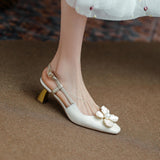 Nude Wide Fit Block Heels