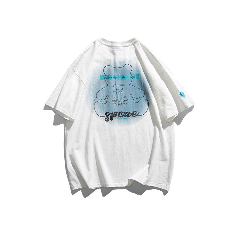 Man Summer T Shirt Bear Print