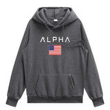 American Hoodies Loose Print Hoodie