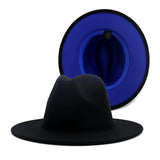 Walter White Fedora Woolen Hat Double-Sided Felt Hat Autumn Winter Retro Fedora Hat