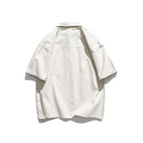 Men T Shirt Summer Casual Tops Men's Clothes Summer Wear National Fashion Boys Lapel Shirt Casual Loose Letters Full Printed Shirt Fashion