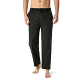 Linen Pants Straight Leg Pants Summer Spring Men's Loose Casual Light Elastic