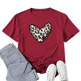 Boy Mama T Shirt Leopard Print Love Mama Printed T-shirt