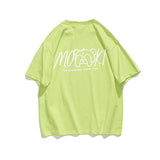 Men's T-shirt Cartoon Bear Short Sleeve T-shirt Men's High Street Loose Trendy Reflective Half Sleeve